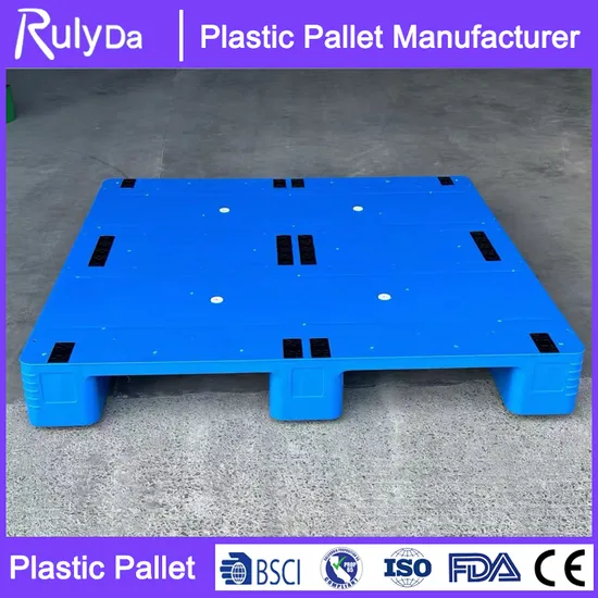 1.2*0.8*0.145m Euro Pallet Light Nestable Light Heavy Duty HDPE Supplier Used Cardboard Tray for Sale Cheap Plastic Pallet